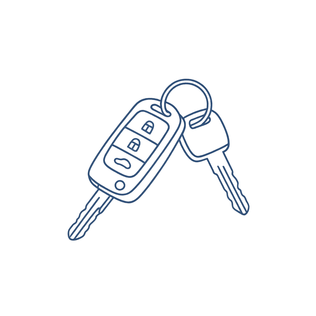 Car keys illustration